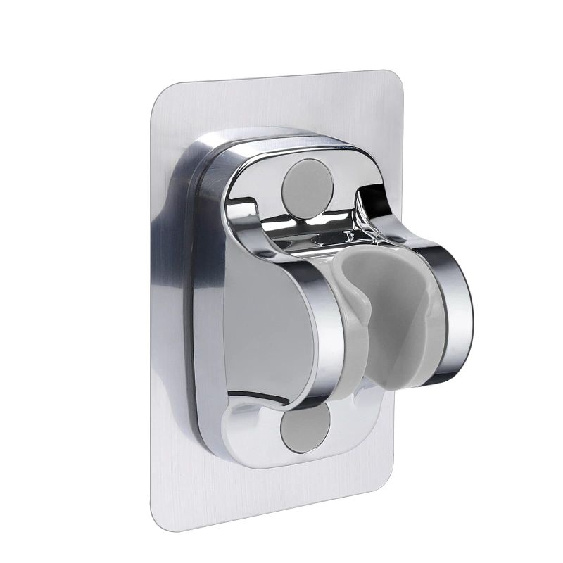 Photo 1 of NearMoon Self Adhesive Shower Head Holder-Adjustable Handheld Shower Holder NO Drilling Wall Mount Waterproof (1 Pack, Chrome Finish)	