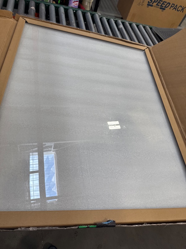 Photo 1 of Exclusive Beveled Edge Glass Chair Mat for a Smooth Glide and Easy Roll On/Off by Clearly Innovative, Ultimate Office Chair Mat for Carpet or Hardwood Floor, 36x46

