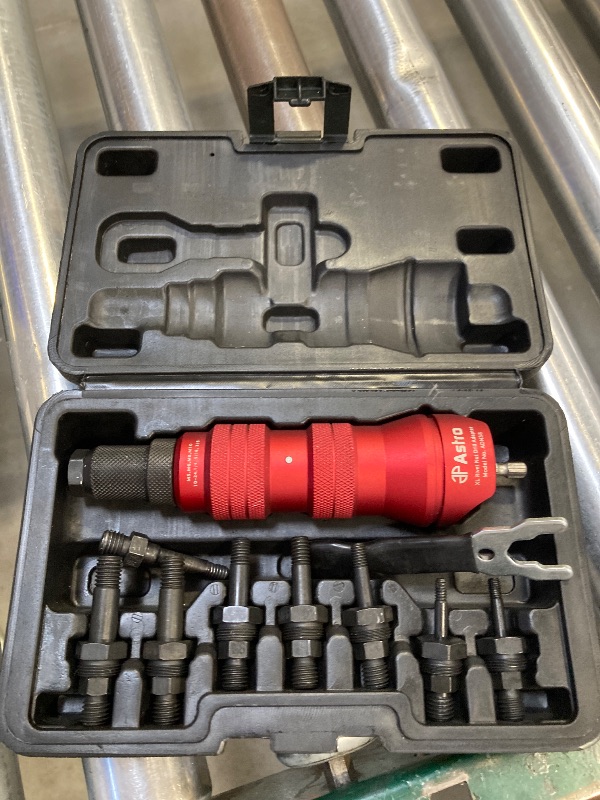 Photo 1 of Astro Pneumatic Tool ADN38 XL Rivet Nut Drill Adapter Kit - 3/8" Capacity