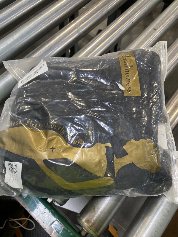 Photo 1 of Bbonlinedress Cocktail Dresses for Women, 1950s Vintage Black Dress Formal Wedding Guest Church Tea Party Funeral Long Sleeve Midi Dresses Black L