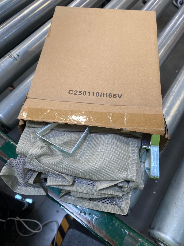 Photo 1 of Amazon Basics 24 Medium Pocket Over-the-Door Hanging Shoe Organizer, Light Grey