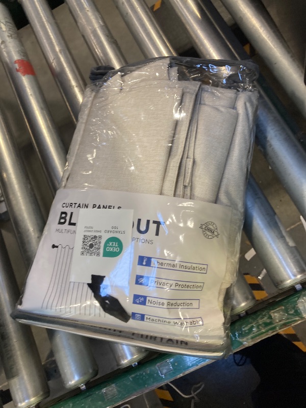 Photo 1 of 100% Blackout Shield Linen Blackout Curtains for Bedroom 84 Inches Long, Back Tab/Rod Pocket Living Room Drapes, Thermal Insulated Blackout Curtains 2 Panels Set, 50" W x 84" L, Cream