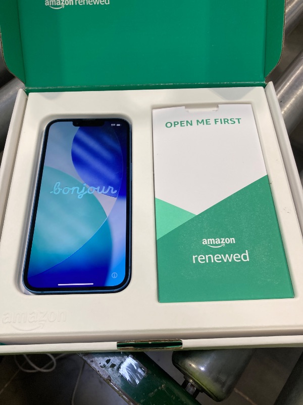 Photo 1 of Apple iPhone 13, 256GB, Blue - Unlocked (Renewed Premium)