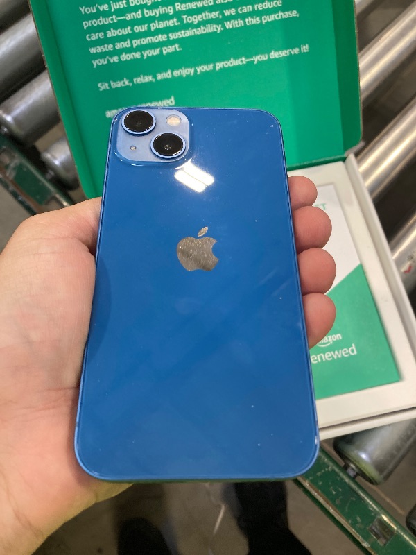 Photo 1 of Apple iPhone 13, 256GB, Blue - Unlocked (Renewed Premium)