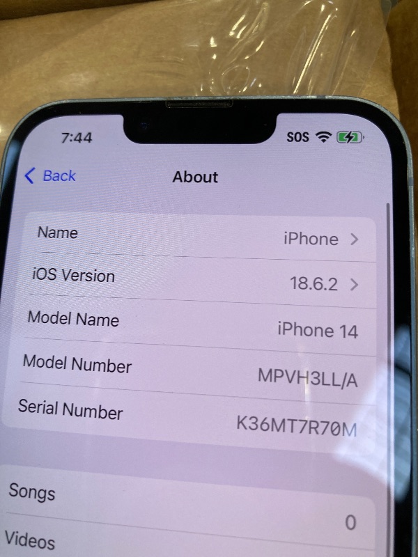 Photo 1 of Apple iPhone 14, 128GB, Blue - Unlocked (Renewed)