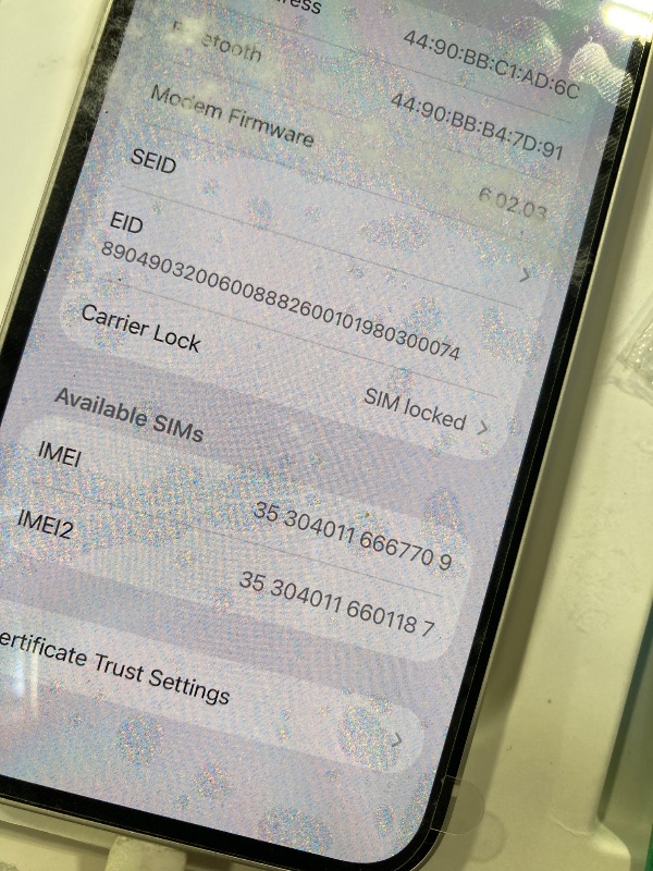 Photo 1 of Apple iPhone 12, 128GB, White - Unlocked (Renewed Premium)
