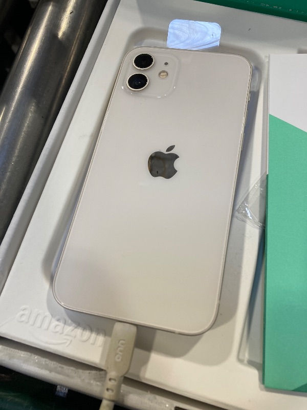 Photo 1 of Apple iPhone 12, 128GB, White - Unlocked (Renewed Premium)