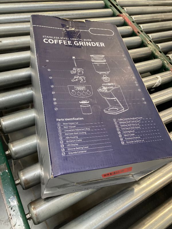 Photo 1 of SHARDOR Conical Burr Coffee Grinder Electric, Espresso Coffee Bean Grinder with Precision Electronic Timer, Adjustable Burr Mill with 51 Precise Settings for Home Use, Stainless Steel Container