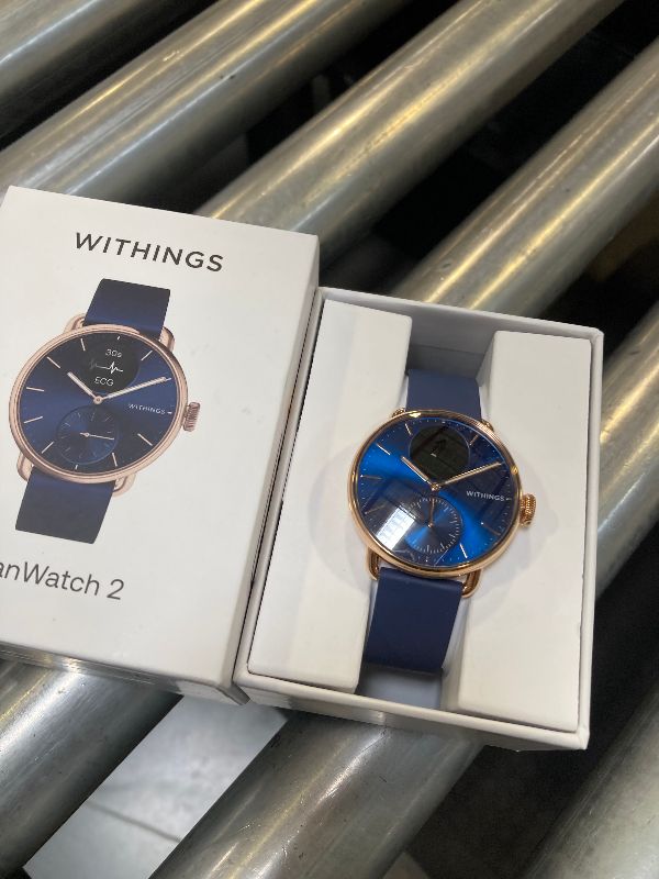 Photo 1 of Withings ScanWatch 2 - Hybrid Smart Watch, Heart Rate Monitoring, Fitness Tracker, Cycle Tracker, Sleep Monitoring, GPS Tracker, 30-Day Battery Life, Android & Apple Compatible, HSA/FSA