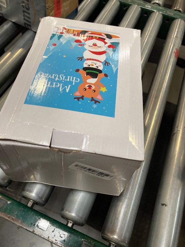 Photo 1 of CYAOOI 8 FT Christmas Inflatable Outdoor Decoration, Stacked Christmas Inflatables Santa Snowman and Reindeer, Christmas Blow Ups with Built-in LED Lights for Outside Yard Garden Lawn Xmas Party Decor