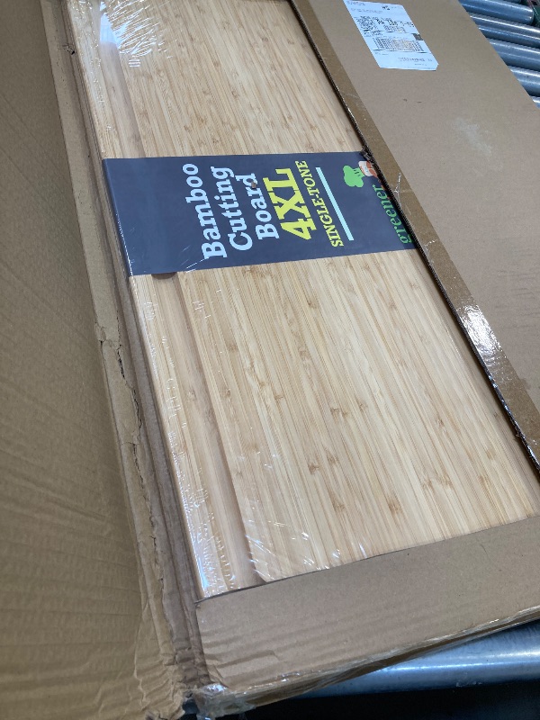 Photo 1 of 4XL Bamboo Butcher Block Cutting Board - Extra Large Cutting Boards for Kitchen 36 x 24 - Wood Countertop 24 x 36 Cutting Board - Single Tone