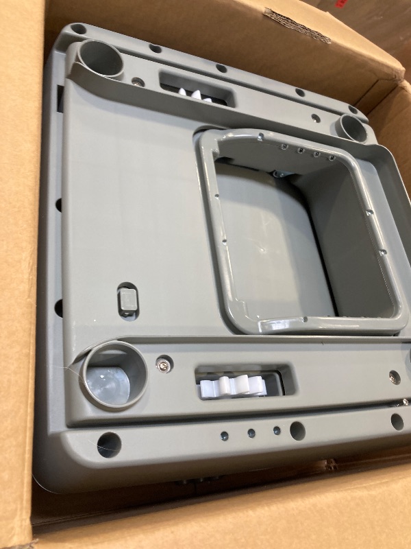 Photo 1 of Automatic Cat Litter Box Self Cleaning - APP Control, Open-Style Design, Smart Health Monitor, Suitable for Medium Cats and Kittens, Safe Anti-Pinch, Quiet, A Lifelong Companion - Grey 