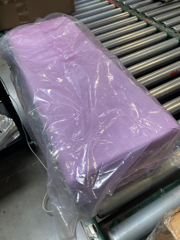 Photo 1 of NGT new guide steps Yoga Bolster Pillow for Meditation and Support - Rectangular Yoga Cushion Foam Wedges Washable Suede Pillowcase for Men and Women with Carry Handles. (Purple) 
