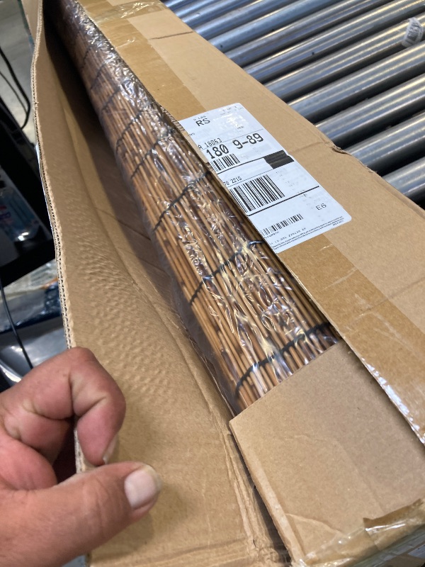 Photo 1 of Reed Bamboo Screen Fencing,4FT X 16.4FT Natural Reed Fencing Reed Screen for Balcony Reed Fence Bamboo Reed Fence 4 Feet High for Outdoor Backyard Patio(Brown)