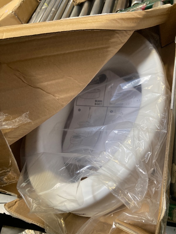 Photo 1 of Carex Toilet Seat Riser, Elongated Raised Toilet Seat Adds 3.5 inches to Toilet Height, for Assistance Bending or Sitting, 300 Pound Weight Capacity Toilet Riser