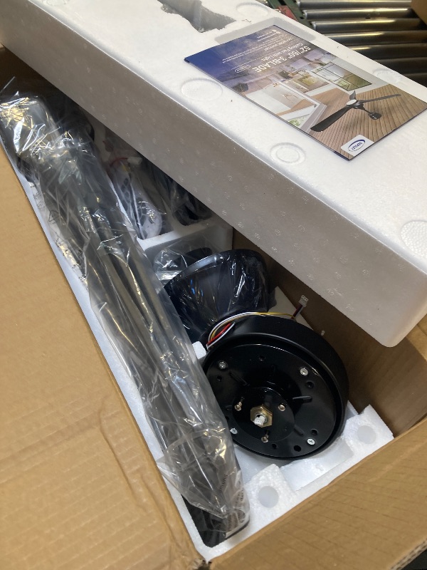 Photo 1 of Depuley Ceiling Fan Without Light: 52 Inch 3 Blade Indoor Outdoor Fans for Patios - Black Ceiling Fan No Light Remote APP Control Ultra Quiet DC Motor Reversible 6 Speed Timer