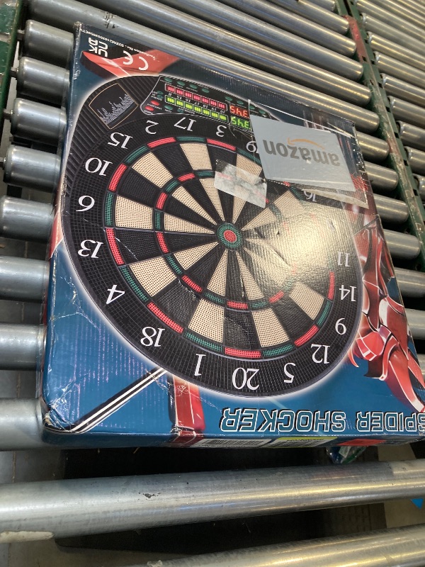 Photo 1 of Turnart Electronic Dart Board - Dart Board Electronic Scoreboard for 16 Players - 6 Darts Plastic Tips 50 Soft Tips LED Display Power Adapter Throw Line