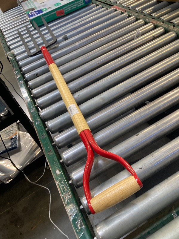 Photo 1 of Garden Fork, 4-Tine Spading Fork, Compost Fork, Steel Digging Fork, 45Inch, Steel D-Grip, Wooden Handle
