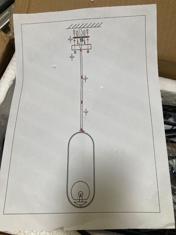 Photo 1 of hanging ceiling light for home and office use, small ceiling hanging fixture 