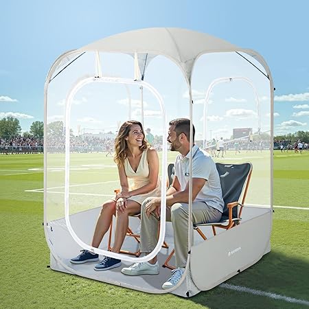 Photo 1 of Sports Pods, Instant Pop Up Bubble Tent Fits 1-2 Persons, Spacious Interior, High Visibility & Ventilation for Outside Sports Events, Fishing
