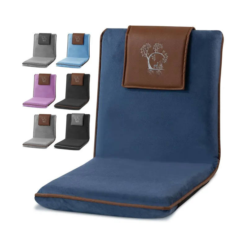 Photo 1 of Japanese Meditation Floor Chair with Back Support for Adults - Premium Medita...