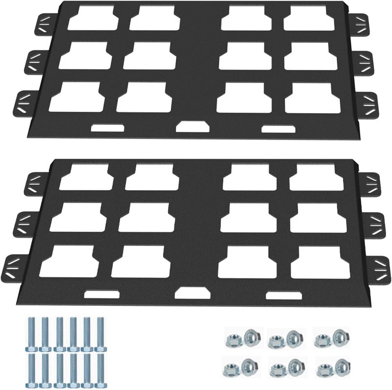 Photo 1 of Mounting Plate Compatible with Milwaukee Packout, 100 Lbs, Metal with Powder Coat, for Tool Storage and Organization System (Full Plate-