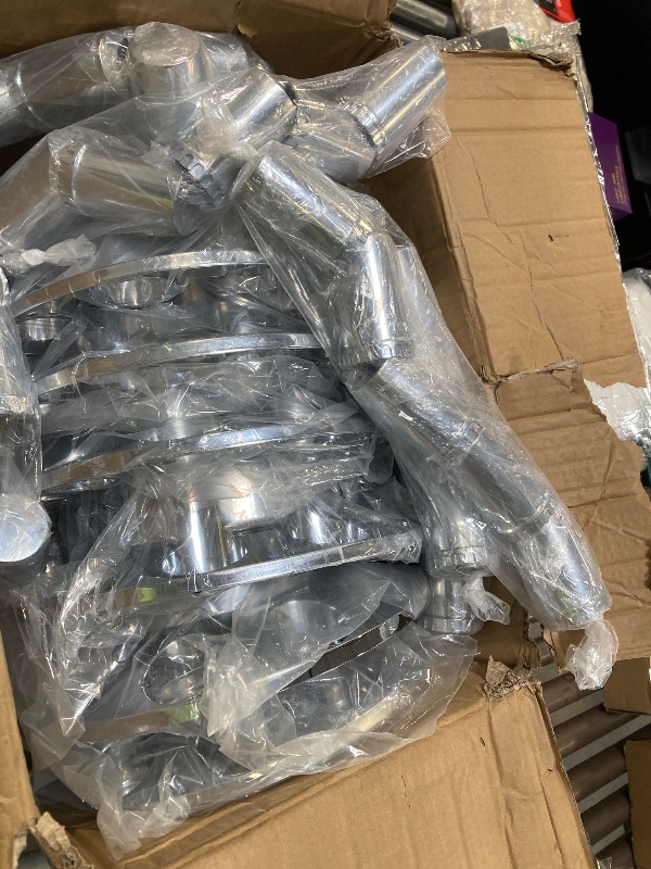 Photo 1 of 32/33mm Semi Truck Lug Nut Covers Wheel Covers Kit with 2 Front & 4 Rear, ABS Chrome Plastic Srcew-On Lug Nut Covers with Installation Tool, Flat Top Removable Hub Caps Kit for Semi Truck Trailer