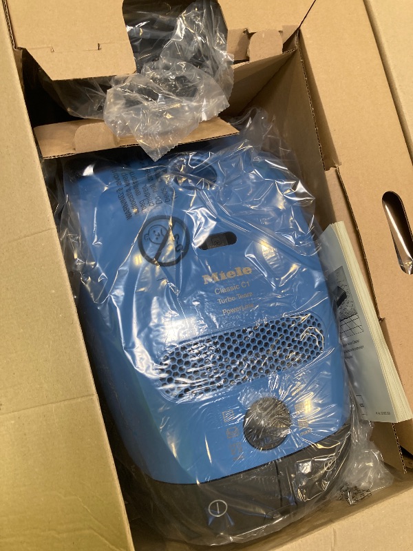 Photo 1 of Miele Classic C1 Turbo Team Bagged Canister Vacuum, Tech Blue - Portable, Household
