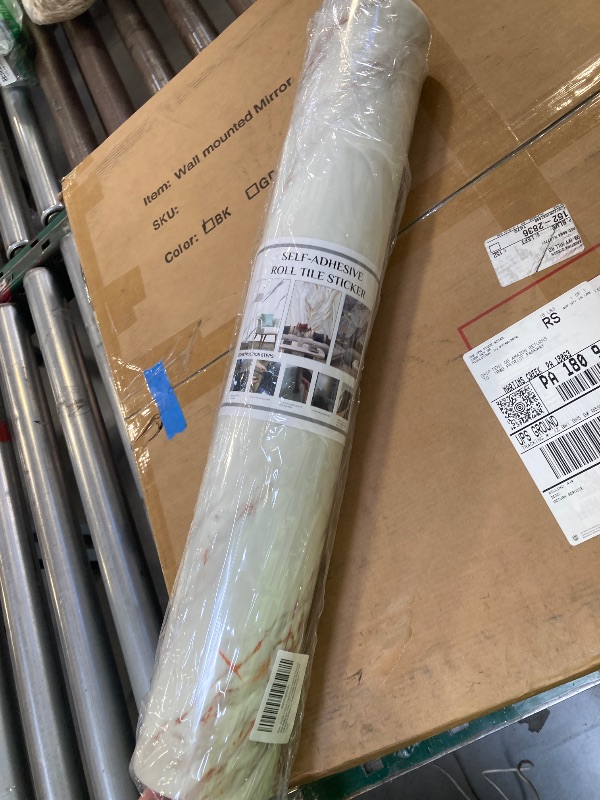 Photo 1 of 2.4mm Thick Marble Contact Paper for Countertop Peel and Stick Wallpaper for Cabinets Self Adhesive Waterproof Removable White Wall Paper Roll Kitchen Bathroom Walls Furniture 23.62" x 110.24"