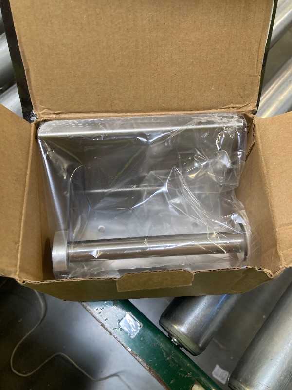 Photo 1 of 1pcs Brushed Nickel Toilet Paper Holder with Shelf, Screw or Self-Adhesive Toilet Paper Holder Wall Mount