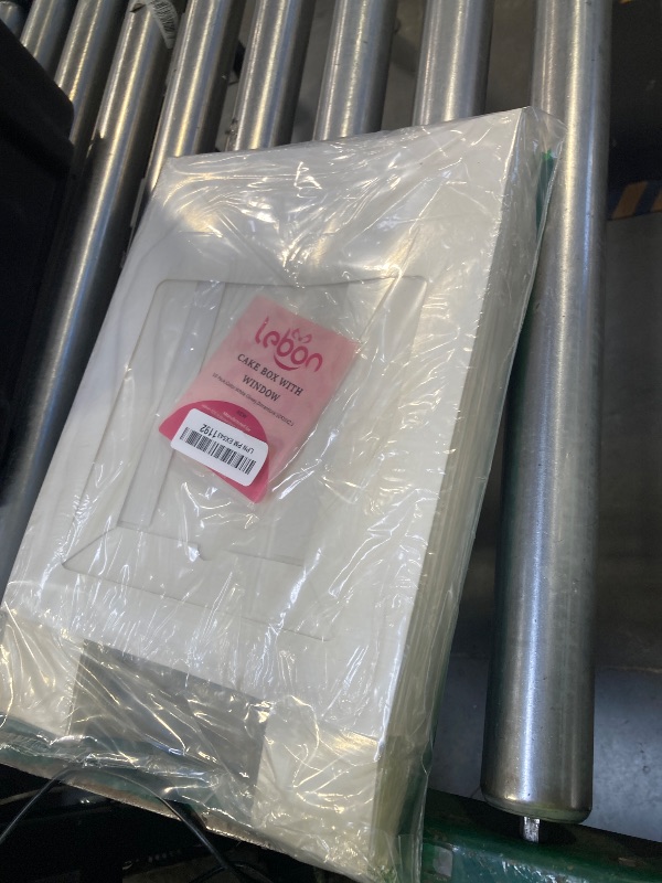 Photo 1 of Kucoele 10 PCS Pie Boxes, 10 x 10 x 2.5 Inches Bakery Boxes with Window, Auto-Popup Cookie Boxes White Treat Boxes for Chocolate Strawberries, Pastries, Muffins, Donuts