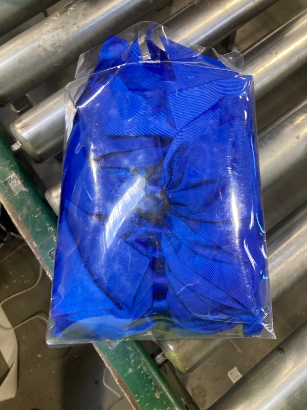 Photo 1 of 20 PCS 8 Inch Cheer Hair Bows Large Cheerleading Big Hair Bows with Ponytail Holder Hand-made Grosgrain Ribbon Hair Accessories for Teen Girls (Blue)