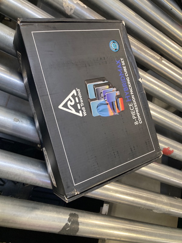 Photo 1 of 8-Piece Luxury Compression Packing Cubes & Bags for Travel – Maximize Space in Luggage with HybridMax Double-Capacity Design, 50 Luggage Tags, Deluxe Set, Lifetime Satisfaction Suitcase Organizer Bags