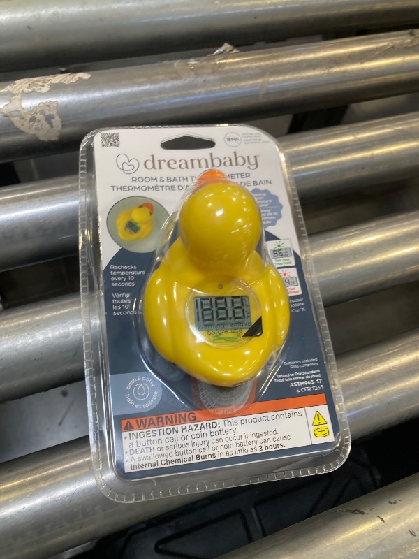 Photo 1 of Dreambaby Duck Baby Bath Thermometer – Instant Results, Digital Water & Room Temp Reader – Fun Floating Toy for Newborns