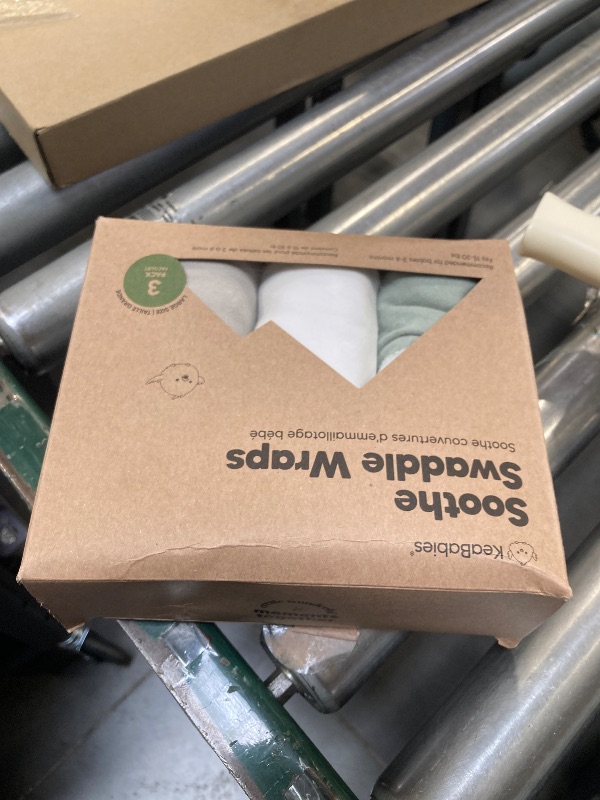 Photo 1 of 3-Pack Organic Baby Swaddle Sleep Sacks - Swaddles for Newborns, Infant 3-6 Months, Baby Girls, Boys, Soft & Snug Newborn Sleep Sack, Nursery Swaddling Blankets (Sage, L)