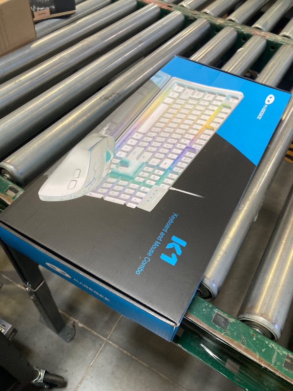 Photo 1 of MageGee Gaming Keyboard and Mouse Combo, K1 RGB LED Backlit Keyboard with 104 Key Computer PC Gaming Keyboard for PC/Laptop (Blackcurrant)