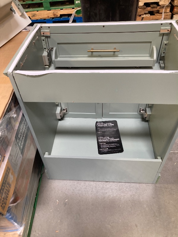 Photo 1 of 3 Hole sink with vanity stand 