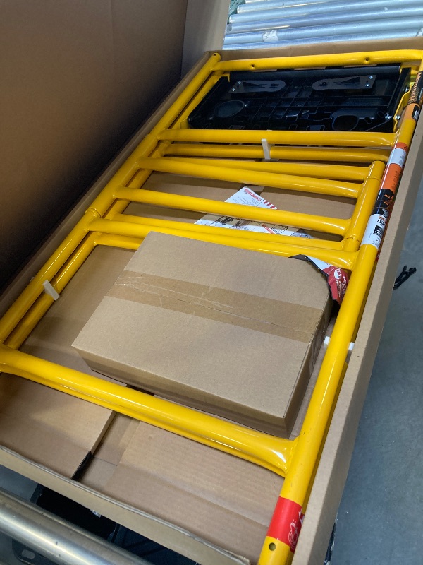 Photo 1 of Metaltech I-IMCNAT 500 lb. Load Capacity Mini Rolling Scaffold with Tool Shelf, 4' x 4' x 2'