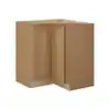 Photo 1 of Hampton Bay
Avondale 32 in. W x 32 in. D x 34.5 in. H Ready to Assemble Plywood Shaker Lazy Susan Corner Cabinet in White Oak