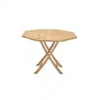 Photo 1 of Deco 79 Teak Wood Indoor Outdoor Folding Outdoor Dining table