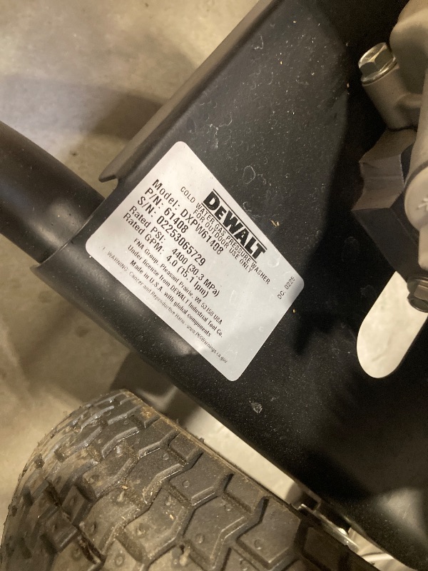 Photo 1 of 4400 PSI 4.0 GPM Cold Water Gas Pressure Washer