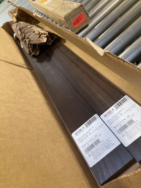 Photo 1 of 3 in. W x 36 in. H Cabinet Filler in Java 2 pcs