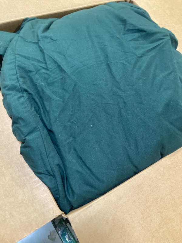Photo 1 of Litanika King Size Comforter Set Dark Emerald Green - 7 Pieces Bed in a Bag King Bedding Comforter Sets, Solid Lightweight Bed Set with Comforter, Sheets, Pillowcases & Shams