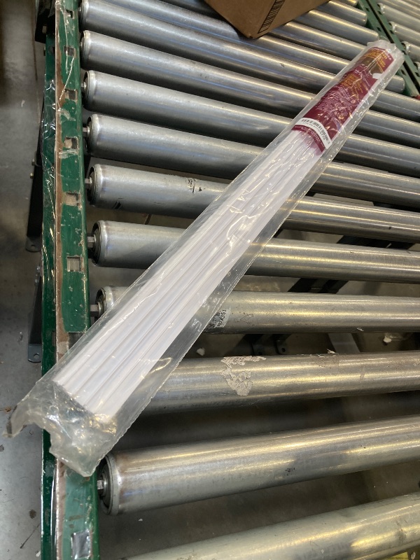 Photo 1 of PVC Slide-On Door Bottom | Adjustable Plastic Weatherstrip Door Bottom with Drip Cap | 3 Feet (36-Inch) | for 1 3/4” Doors | White | Fits Gaps 3/8” to 7/8” | Made in The USA