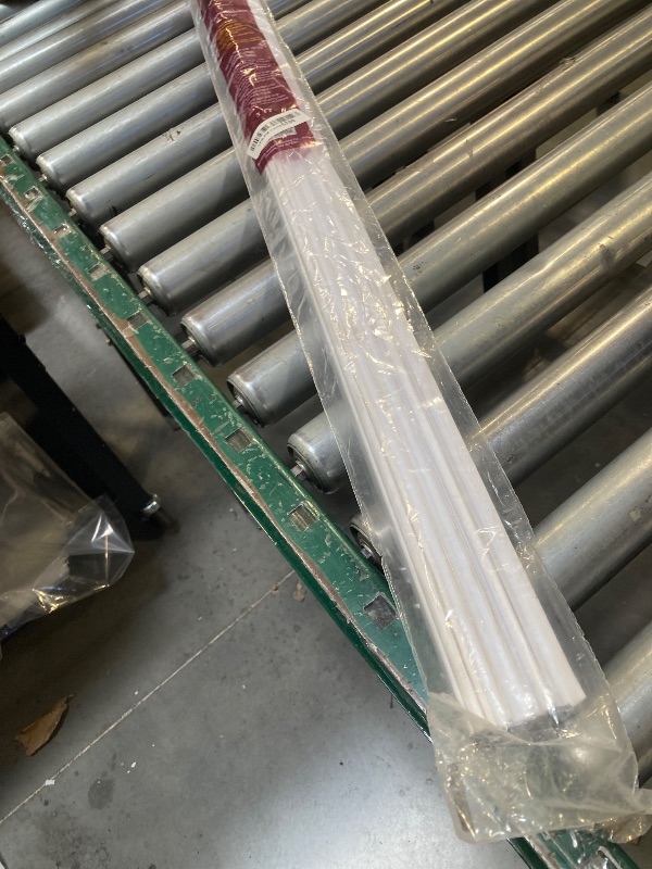 Photo 1 of PVC Slide-On Door Bottom | Adjustable Plastic Weatherstrip Door Bottom with Drip Cap | 3 Feet (36-Inch) | for 1 3/4” Doors | White | Fits Gaps 3/8” to 7/8” | Made in The USA