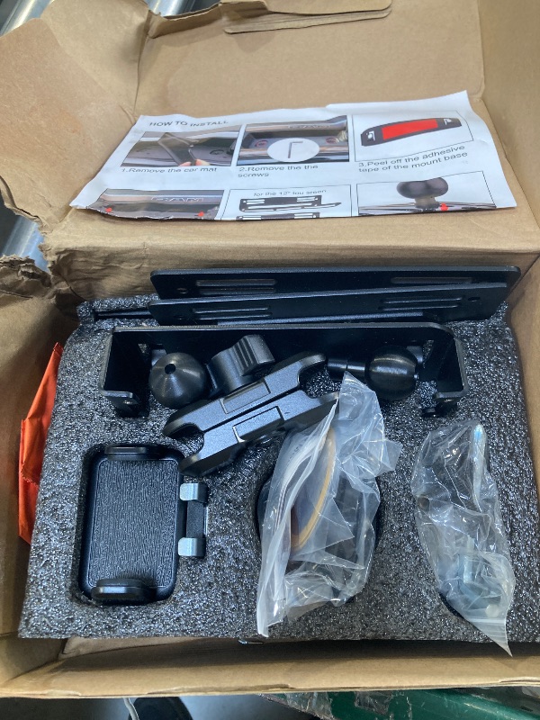 Photo 1 of SwiftGaze Stainless Steel Phone Mount for 2019+ Ram 1500/2500/3500/TRX, Magnetic & Clamp Dual Heads, All-Metal Shakeproof Unique America Flag Design OEM Screw Hole Dash Mount Install Super Stable