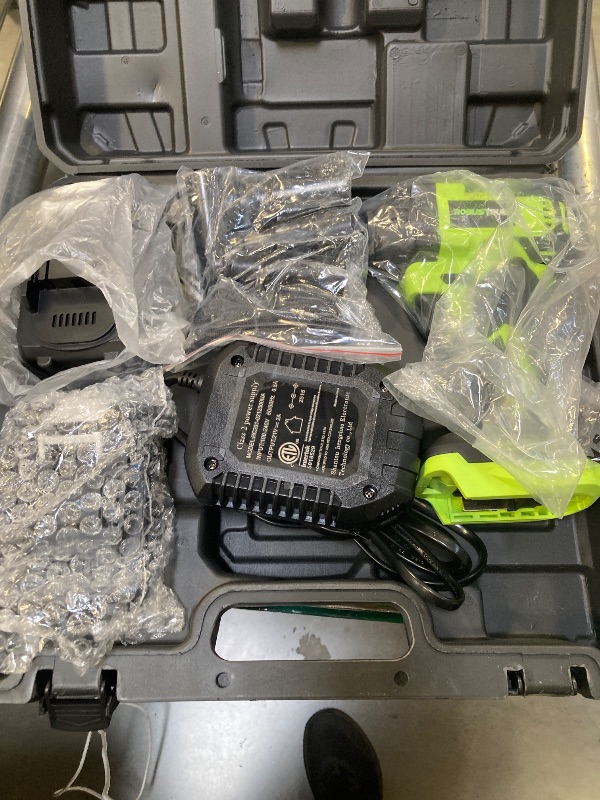 Photo 1 of Robustrue Cordless Impact Wrench, 406Ft-lbs (550N.m) Brushless 1/2 inch, 2800RPM High Torque Impact Gun, 2x 4.0Ah Battery, Charger, 4 Sockets, Electric Impact Wrench for Car Home