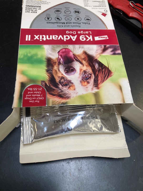 Photo 1 of K9 Advantix II Large Dog Vet-Recommended Flea, Tick & Mosquito Treatment & Prevention | Dogs 21 - 55 lbs. | 