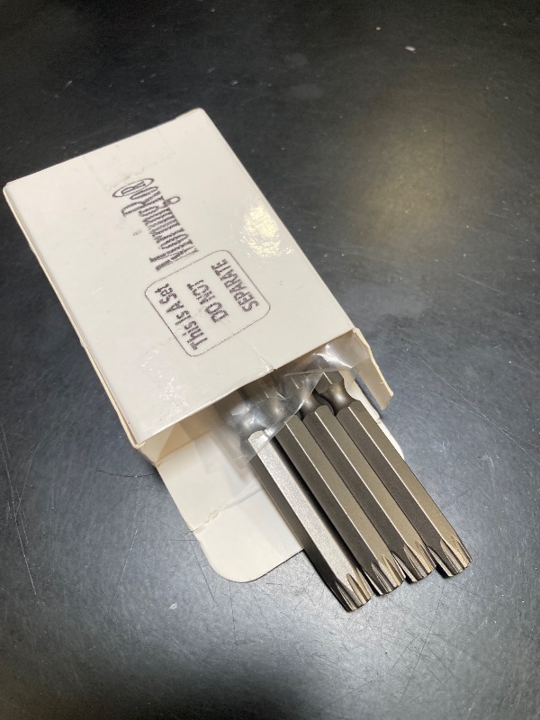 Photo 1 of MorningRo 4pcs Spider Driver Bits, 8 Point Star bit 2" Length bits S2 Steel Bit with Magnetic for 8 Point Flathead Fastener, Power Screwdriver Drill Impact Driver