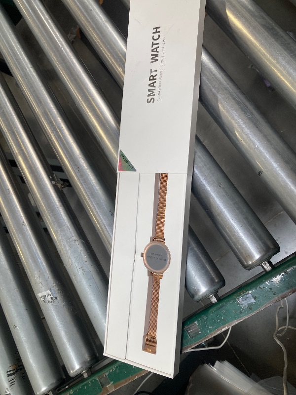 Photo 1 of Smart Watch for Women, 1.19" AMOLED Ultra-Clear Screen Activity Trackers with Heart Rate/Sleep/SpO2 Monitor, Smartwatch for iPhone/Samsung/Android, 113 Sport Modes Waterproof Fitness Watch Rosegold